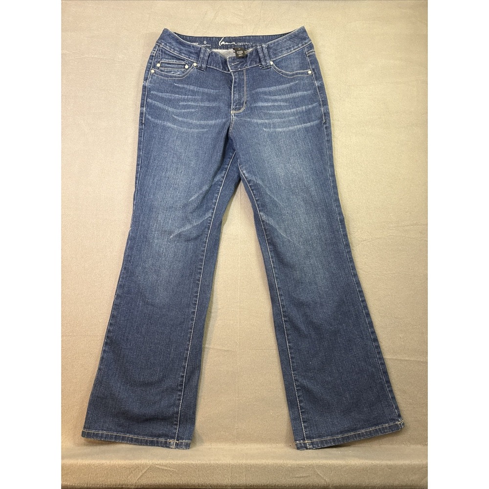 Lane Bryant Genius Fit Dark Wash Blue Jean 14P Slim Boot